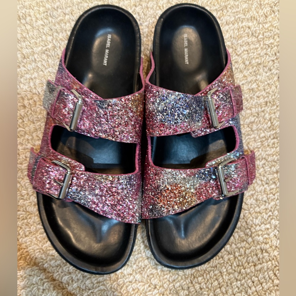 Isabel marant sequin sandal in excellent condition